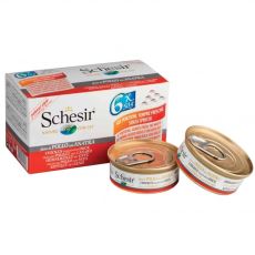 Schesir Multipack csirke és kacsa 6 x 50 g