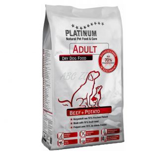 Platinum Natural Adult marha + burgonya 1,5 kg