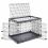 Kutyaketrec Ferplast SUPERIOR 120 nero 118 x 77 x 82,5 cm