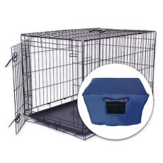 SZETT Dog Cage Black Lux ketrec, L - 91 x 59 x 65,5 cm + ketrectakaró