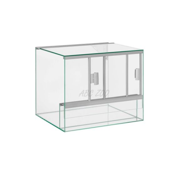 Üvegből készült terrárium ajtóval 50 x 30 x 40 cm / 60L