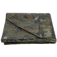 Takaróponyva Tarpaulin Khaki 2 x 3 m, 80 g/m2, oliva/álcázó