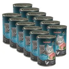 Konzerv kiscic&aacute;knak Leonardo Kitten 12 x 400 g