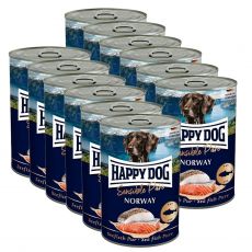 Happy Dog Lachs Pur Norway - 12 x 400 g / lazac