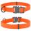 WAU DOG vízálló nyakörv -  narancssárga 24-40 cm / 20 mm
