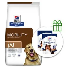 Hill's Prescription Diet Canine j/d 12 kg + 2x jutalomfalat GR&Aacute;TISZ