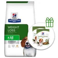 Hill's Prescription Diet Canine r/d 10 kg + 2x jutalomfalat GR&Aacute;TISZ