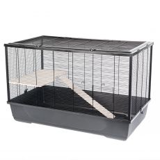 Rágcsálóketrec Harry + Wood Eco 100 x 54 x 61 cm FEKETE