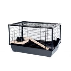 Rágcsáló és kisállat ketrec Bunny 80 De Luxe FEKETE
