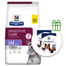Hill's Prescription Diet Canine i/d Low Fat AB+ 12 kg + 2x jutalomfalat GR&Aacute;TISZ