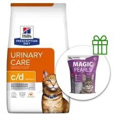 Hill's Prescription Diet Feline Urinary Care c/d Multicare Chicken 8 kg + macskaalom INGYEN