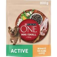 PURINA ONE MINI/SMALL Active, csirke rizzsel 800 g