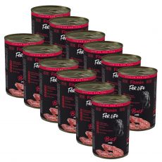 Konzerv Fitmin For Life BEEF paté 12 x 400 g