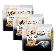 Sheba Fresh & Fine tasak macsk&aacute;knak, baromfi v&aacute;logat&aacute;s 3 x (15 x 50 g)