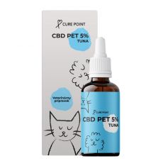 CURE POINT CBD Pet 5% olaj tonhal ízesítéssel, 10 ml