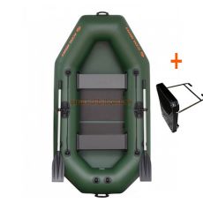 Csónak Kolibri K-240T zöld – lamellás padló + motortartó