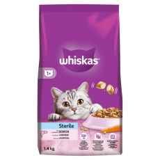 Whiskas Steril macskaeledel lazaccal 1,4 kg