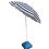 Esernyő Dalia, 180 cm, 32/32 mm, kék/fehér