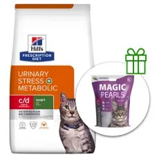 Hill's Prescription Diet Feline c/d Urinary Stress + Metabolic 8 kg + macskaalom INGYEN