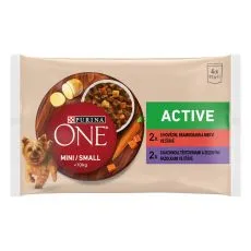 PURINA ONE MINI Dog Active Marhah&uacute;s &eacute;s kacsa l&eacute;ben 4 x 85 g