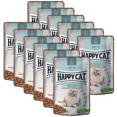Happy Cat Sensitive Haut & Fell / Bőr és szőrzet 12 x 85 g