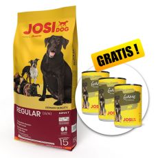 JOSIDOG Regular 15 kg + 3 kutyakonzervek GRÁTISZ